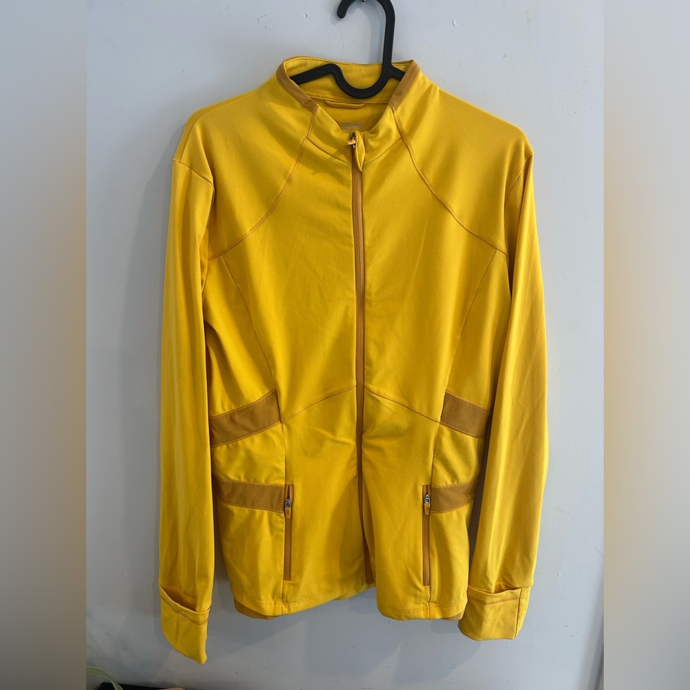 Queenieke -fit full-zip running jacket yellow Medium